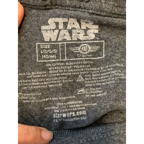 Starwars short sleeves gray Darth Vader T shirt size XL - Picture 3 of 4